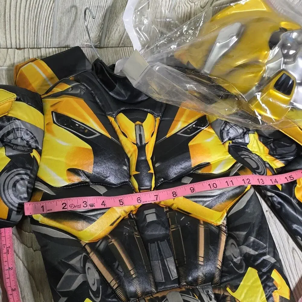 Disguise Bumblebee Superhero Costume Transformers Kids Size Small 4-5 NWT